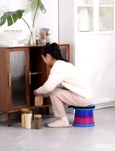 Kursi Lipat Portable Telescopic Telescoping Kursi Lipat Pendek Kursi Jongkok Bangku Jengkok Dapur Kursi Anak