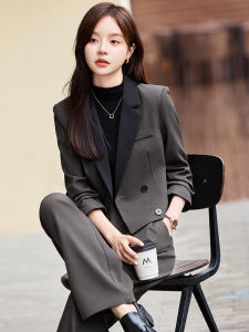 High-End Casual Fashion Set Spring 2025 Elegant Suit Skirt Two-Piece Set Long Sleeve Student School Uniform Work Outfit