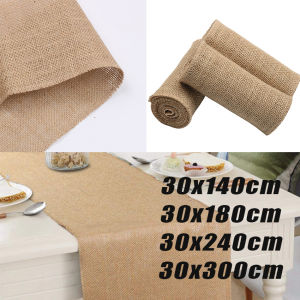 Taplak Meja Tamu Table Runner Linen Nordic Panjang Polos Makan 140/180/240/300Cm