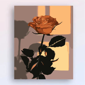 Acrylic Paint By Numbers Sunflower Flower Painting By Numbers on Canvas Coloring By Number for Adults Paint Digital Art