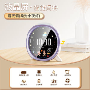 นาฬิกาตั้งโต๊ะแบบพกพาพร้อมปฏิทินและไฟนอนแบบอัจฉริยะสำหรับห้องนอนและออฟฟิศ นาฬิกาตั้งโต๊ะแบบมีอุปกรณ์เสริมสร้างสรรค์และทันสมัย