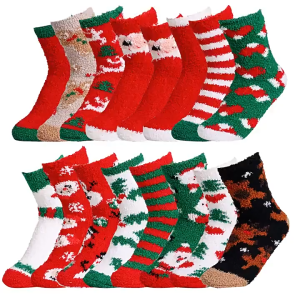 Tất Lông Noel Siêu Mềm Tất Fuzzy Christmas Ấm Áp - Quà Tặng Giáng Sinh Ý Nghĩa LILA TNOEL26