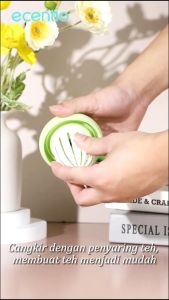 ECENTIO Pink Gelas Kopi Aesthetic free sticker 500ml Tumbler Kaca Sedotan Silikon Lucu