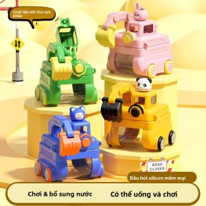 JIFANPAUL | Children Excavator Themed Water Bottle with Straw