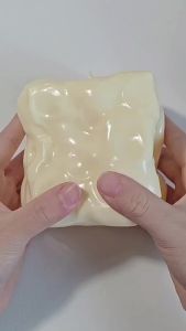 Vaseline Filled Giant Cheese Squishy Toy ADHD Soft Slow Rising Squeeze Ball Food Shape Fidget Stress Relief Sensory Toy