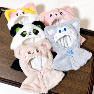 เสื้อผ้าเด็กแบบใหม่10ซม. ตุ๊กตาที่ห้อยอยู่ในร่างกายตุ๊กตาเสื้อคลุมไม่มีแขนตุ๊กตาหมีตัวน้อยตุ๊กตาฝ้ายของเล่นน่ารัก