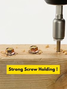 Borui Hexagon Magnetic Nut Bolt 1/4" Hex Shank 45mm 65mm Drill Tool Bit Socket Sleeve Wrench Screwdriver Woodworking Roof