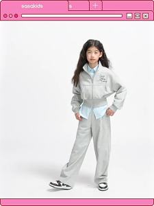 LOVESASAKIDS | Durable Easy-Wash American Style Girls Sportswear Set