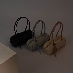 LUNERA - Tas Tangan Jinjing Wanita Kulit PU - Aura Barrel