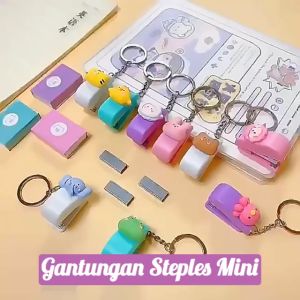 Gantungan Kunci Staples Mini Motif Lucu Ganci Stapler Portable ATK010 - KMS