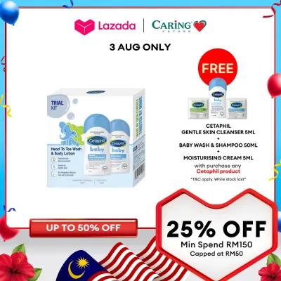 CETAPHIL Baby Trial Kit (Wash 50ml &Shampoo 50ml)
