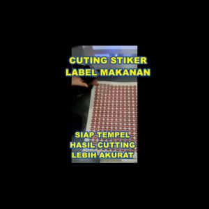 STIKER LABEL PRODUK JUALAN MAKANAN GRATIS CUTTING POTONG SESUAI POLA MINIMAL ORDER 10 LEMBAR