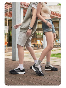 Low-Top Thick-Heeled Dad Shoes for Men Casual Sports Shoes Street Style Autumn Winter Trendy Travel Friendly round Toe Rubber Sole