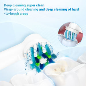 4 pcs Replacement Toothbrush Heads for Oral B Braun Professional Electric Toothbrush Heads Precision Clean Brush Heads Refill Compatible with Oral-B 7000/Pro 1000/9600/ 5000/3000/8000