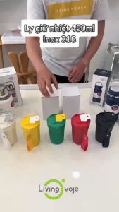 Bình nước giữ nhiệt chính hãng Tumbler 450ml - Bình nước giữ nhiệt loại 450ml có quai dây đeo tay-SUS316 Inox Cao Cấp