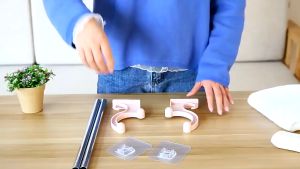 Promo Tempat Gantungan Handuk Tempel Dinding Tembok 2 Slot Spons Kamar Mandi Toilet Stainless Steel Murah