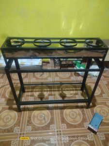 Kompor Sambal gami cobek bakar 4 tungku dan kaki tinggi