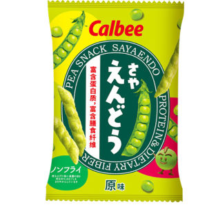 Calbee Pea Crisp 4 Packs Seaweed Flavor Puffed Snacks Vegetable Sticks Thai Origin 70g Each Bag