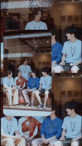 เสื้อหม่องวินเทจ (แขนสั้น) เสื้อคอจีนปักลาย สไตล์พื้นเมือง