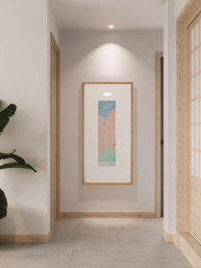 New Chinese Style Decorative Painting Mountain Water Landscape Ink And Wash Vertical Version Bedroom Living Room Tea Room Decoration