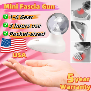 Mini Fascial Gun Neck Muscle Massager Multi Function Mini Body Muscle Massager Body Muscle Relaxing Pain Relief Portable Handheld Vibrating Fascia Gun Therapeutic Massager For Back Pain & Muscle Pain Muscle Relaxation Slimming Device For Sport Body