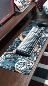 Large Dragon Pattern Mouse Pad with Stitched Edges Extended Gaming Mousepads Anti-Slip Base Mouse Mat 80 / 90 / 100 / 120cm