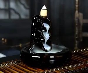 พร้อมส่ง เชิงกำยานน้ำตก สีสันสวยงาม เงางาม การผ่าตัด ทนทานต่อความร้อน ไม่แตกลายงา ตกแต่งบ้าน ตกแต่งสำนักงาน