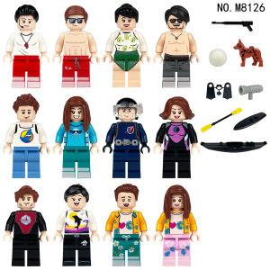 M8126 beach dolls childrens assembled toys for tourism leisure and holiday humanoid dolls educational toys birthday gifts.