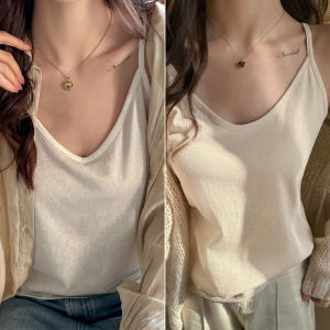 MiiOW | MiiOW Womens Strap Vest Loose Fit Sleeveless V-Neck Sweet Style Inner Wear Top New 2025 Fashion Cat Person Brand