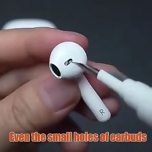 Bluetooth Earphones Cleaner Kit for Airpods Pro and 1/2 Multifunction Cleaning Pen with Soft Brush for Bluetooth Earbuds Pen Headset Metal Tip Keycap Puller