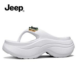 Jeep | Winter Outdoor Sandals Thick Sole Height-increasing Womens Flip Flops