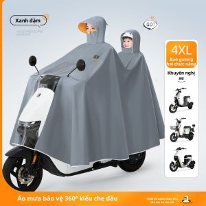 WEICHENGNEI | Áo Mưa Cho Cha Mẹ Và Trẻ Em Dành Cho Xe Điện Chống Thấm Nước Bền