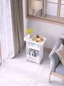 MOLES丨โต๊ะกาแฟโต๊ะด้านข้างเตียงตู้เก็บของห้องนอนโต๊ะเล็กห้องนั่งเล่นโต๊ะทรงสี่เหลี่ยมขนาดเล็กโต๊ะด้านข้าง