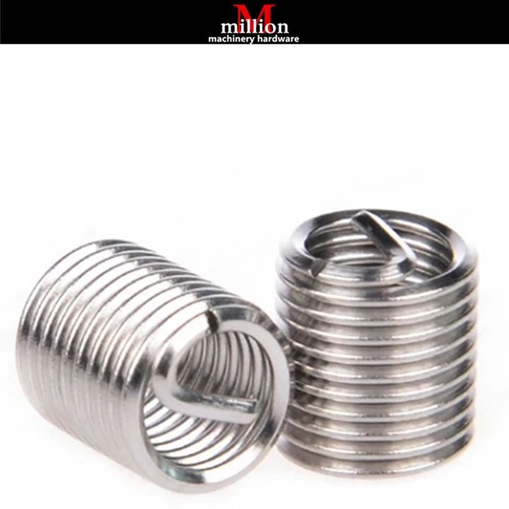(10pcs) M6 M8 M10 M12 M14 x 1.0 1.25 Stainless Steel Helicoil Thread ...