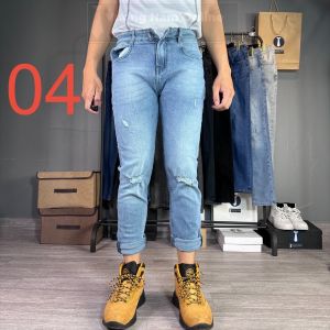 Quần jean nam co giãn dài trơn xước rách wash đẹp cao cấp form ôm slim VNO91