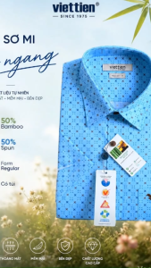 Áo sơ mi tay ngắn Việt Tiến ( M-XL)