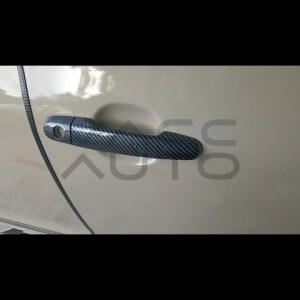 Toyota Vios Chrome Handle Carbon Design Handle Bowl Cup Cap Protector Cover Trim For Vios NCP93 (2007-2012) VACC Auto