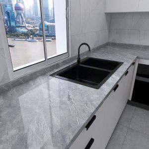40cm Wide Wallpaper Self Adhesive Waterproof Marble Wallpaper Vinyl Film Wall Sticker Bathroom Kitchen Cabinet Room Decoration