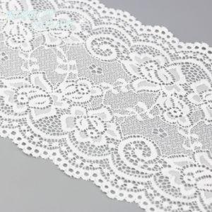 (3 เมตร) 15 ซม.ผ้าลูกไม้สีขาวชุดชั้นในกลวงยืดลูกไม้ Trim DIY ชุดชั้นใน