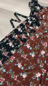 SV 6265 - Foleta Dress | Silvervogue | Gaun Katun Poliester Midi Pakaian Wanita