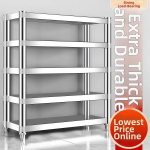 WEVOLA | Multifunctional Stainless Steel Shelving Unit