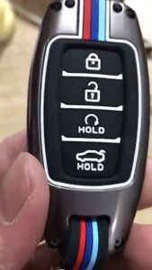 Bao Da Ốp Bảo Vệ Chìa Khóa Điều Khiển Từ Xa Phản Quang Phù Hợp Xe Hyundai Accent 2021 2022 Elantra 2023 N Line