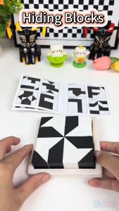 NEW Updated Hiding Blocks Geometric Shape Puzzle Kids Logical Thinking Educational Toys
