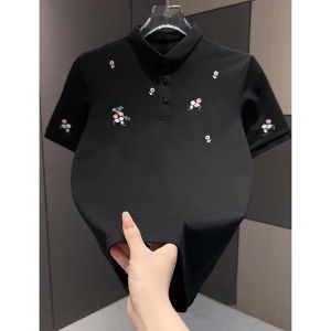 Áo Thun Polo Nam Tay Ngắn Thường Ngày Mùa Hè Thiết Kế Ôm Vừa Vặn Thêu Cổ Polo Thời Trang Thường Ngày
