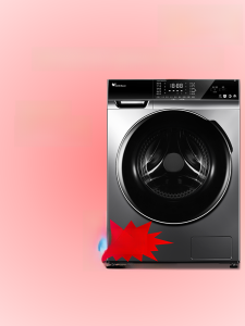 Large Capacity Front Load Washer Automatic Stainless Steel Drum Energy Efficient BLDC Motor No Dryer Function Child Lock Feature