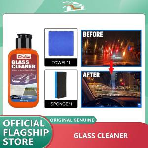 Rayhong 1pcs Windscreen Cleaner Bottle Car Cleaner Brightener Glass Cleaner Windscreen Car Supplies Automotive Glass Cleaner Car Glass Cleaner With Sponge Auto Glass Maintenance Agent Car Glass Cleaner Kit Automobile