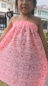 ผ้าขนหนู ผ้านาโน เด็กโต 5-15 ขวบ กระโจมอก พร้อมส่ง ผ้านุ่มใส่สบาย แห้งง่าย