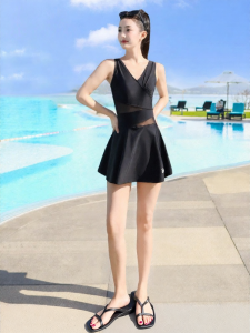 Barbie | Slimming Fashionable INS Style Concealing Stomach One-Piece Dress Swimwear