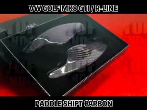 VOLKSWAGEN GOLF MK8 VW GOLF 8 GTI TSI PADDLE SHIFT CARBON FIBER FORGED CARBON FIBER SHIFT EXTENSION STEERING WHEEL PEDAL