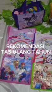 Tas Ulang tahun Anak  Goodie Bag Ulang tahun karakter anak perempuan laki laki ukuran 12 cm